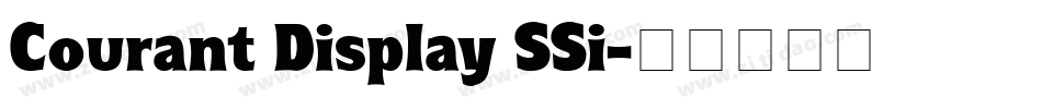 Courant Display SSi字体转换